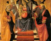 多梅尼科 基尔兰达约 : Madonna and Child Enthroned with Saints